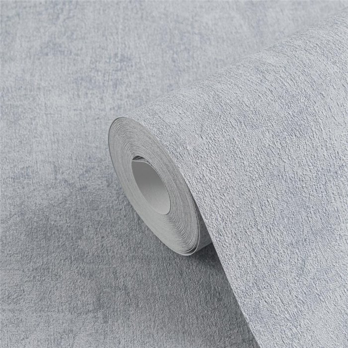 Papeldecor|Zeitgenössische Tapete in Putzoptik blau|Stuckimitat