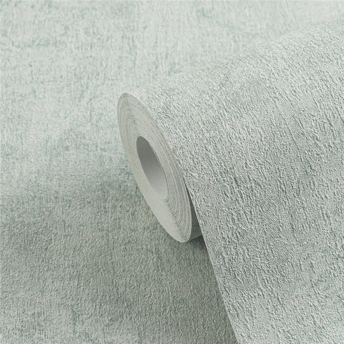 Papeldecor|Plain plaster effect wallpaper turquoise blue|Stucco Imitation