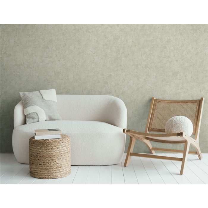 Papeldecor|Contemporary plaster effect wallpaper green|Hospitality