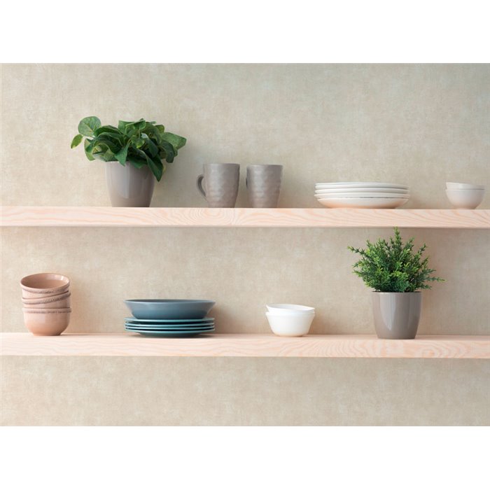 Papeldecor|Papier peint cuisine stuc uni beige|Cuisine