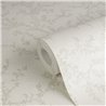 Papel pintado dormitorio escandinavo floral gris claro - Papeldecor Homely 2028790903