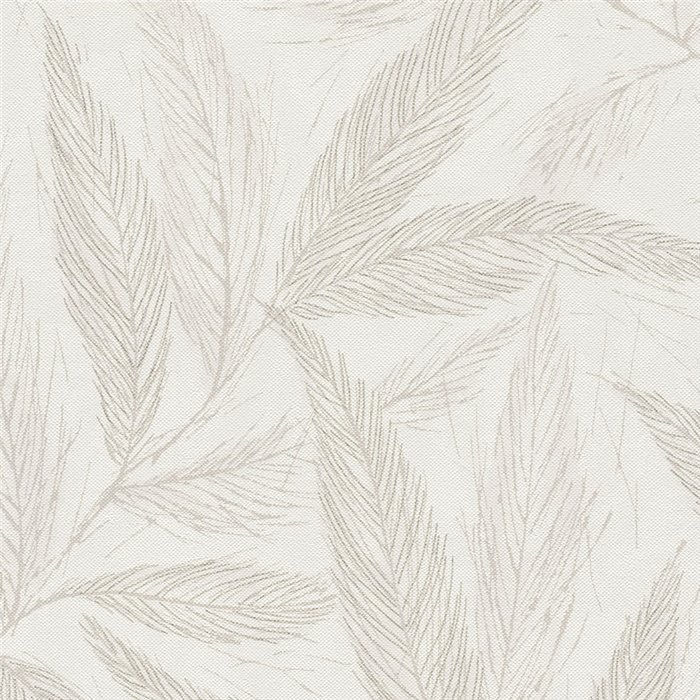 Papeldecor|Papel pintado salón nórdico hojas grandes beige|Salón