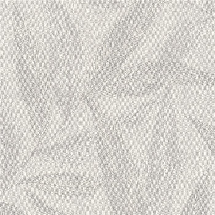 Papeldecor|Papel pintado salón nórdico hojas grandes gris|Salón