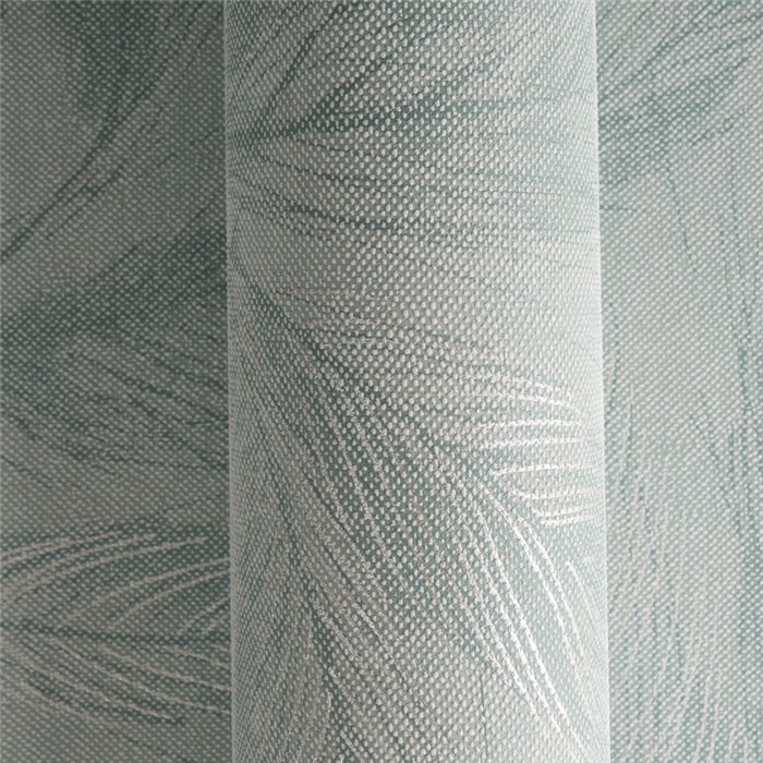 Papeldecor|Papel pintado salón nórdico hojas grandes verde|Salón