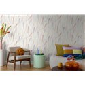 Papeldecor|Scandinavian minimalist floral wallpaper multicolour|Scandinavian