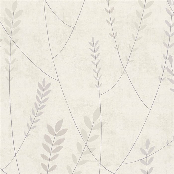 Papeldecor|Scandinavian minimalist floral wallpaper light beige|Bedrooms