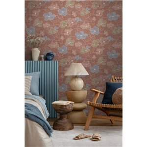 Papeldecor|Nordic minimalist floral wallpaper pastel tones|Commercial Premises 2