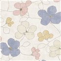 Papeldecor|Nordic minimalist floral wallpaper pastel tones|Scandinavian