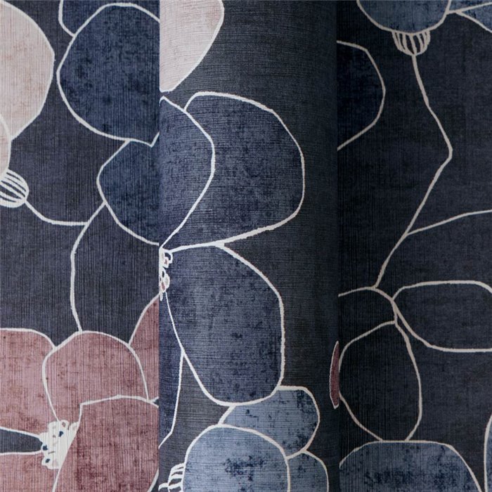 Papeldecor|Scandinavian minimalist floral wallpaper blue|Scandinavian