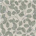 Papeldecor|Nordic leaf pattern wallpaper green|Bedrooms