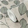 Papeldecor|Papier peint motif feuilles nordique vert|Chambres