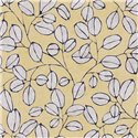 Papeldecor|Nordic leaf pattern wallpaper yellow|Living Room