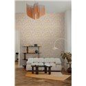 Papeldecor|Nordic leaf pattern wallpaper yellow|Scandinavian