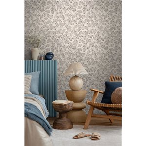 Papeldecor|Skandinavische Blättertapete rosa|Skandinavisch 2