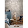 Papeldecor|Papier peint motif feuilles scandinave gris|Chambres