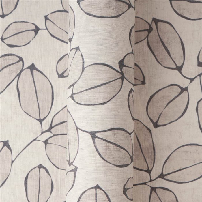 Papeldecor|Scandinavian leaf pattern wallpaper grey|Bedrooms