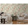 Papeldecor|Scandinavian modern floral wallpaper beige|Living Room