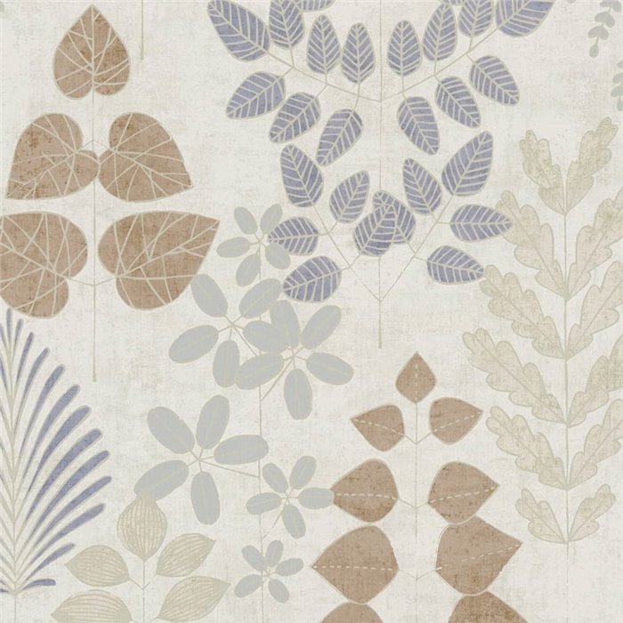 Papeldecor|Moderne nordische Blumentapete weiß|Schlafzimmer