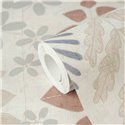 Papeldecor|Modern Nordic floral wallpaper white|Scandinavian