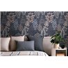 Papeldecor|Modern eclectic floral wallpaper blue|Scandinavian