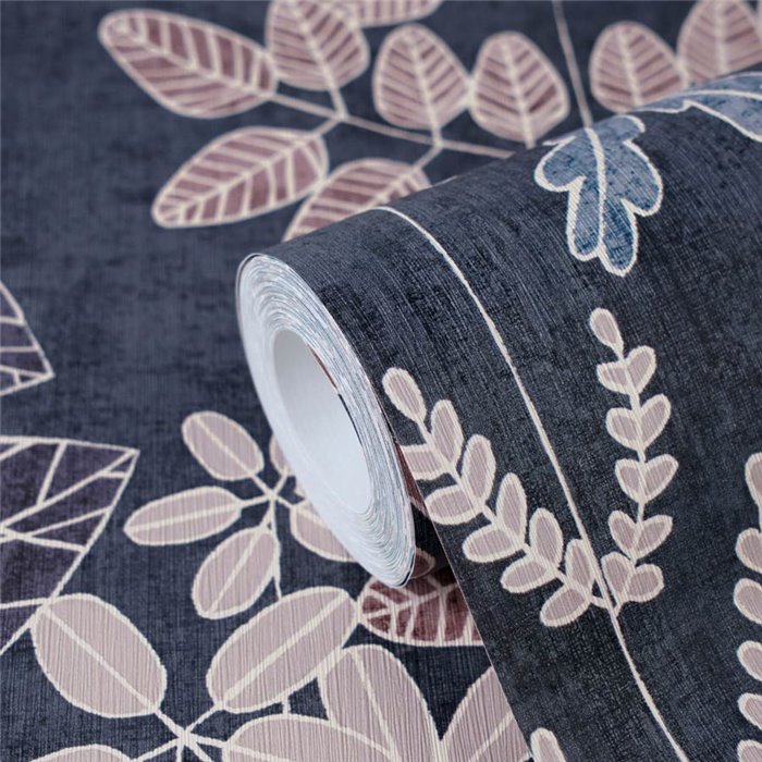 Papeldecor|Papier peint floral éclectique moderne bleu|Chambres