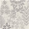 Papeldecor|Scandinavian eclectic floral wallpaper grey|Bedrooms