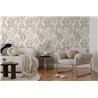 Papeldecor|Scandinavian eclectic floral wallpaper grey|Scandinavian