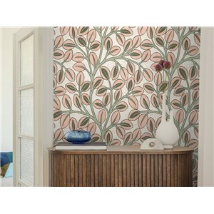 Papeldecor|Papier peint floral vintage bleu|Chambres 2