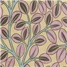 Papeldecor|Retro floral wallpaper yellow and pink|Bedrooms