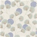 Papeldecor|Scandinavian leaf wallpaper pastel tones|Bedrooms