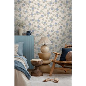 Papeldecor|Orientalische japanische Blumentapete rot und braun|Skandinavisch 2
