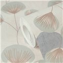 Papeldecor|Papier peint feuilles scandinave tons pastel|Chambres