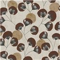 Papeldecor|Oriental Japanese floral wallpaper red and brown|Scandinavian