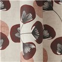 Papeldecor|Orientalische japanische Blumentapete rot und braun|Skandinavisch
