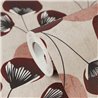 Papeldecor|Papier peint floral japonais oriental rouge et marron|Scandinave
