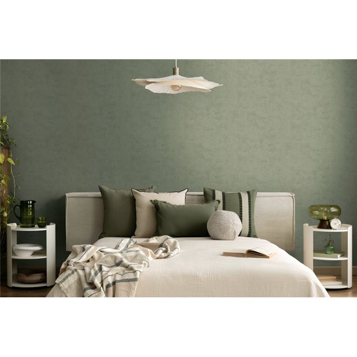 Papeldecor|Papier peint stuc vert|Chambres