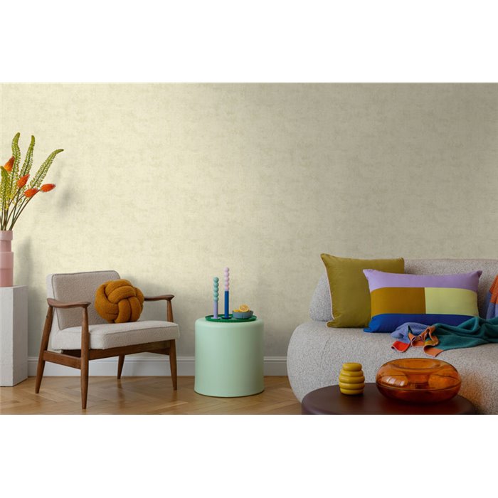 Papeldecor|Plain stucco wallpaper aqua green|Stucco Imitation