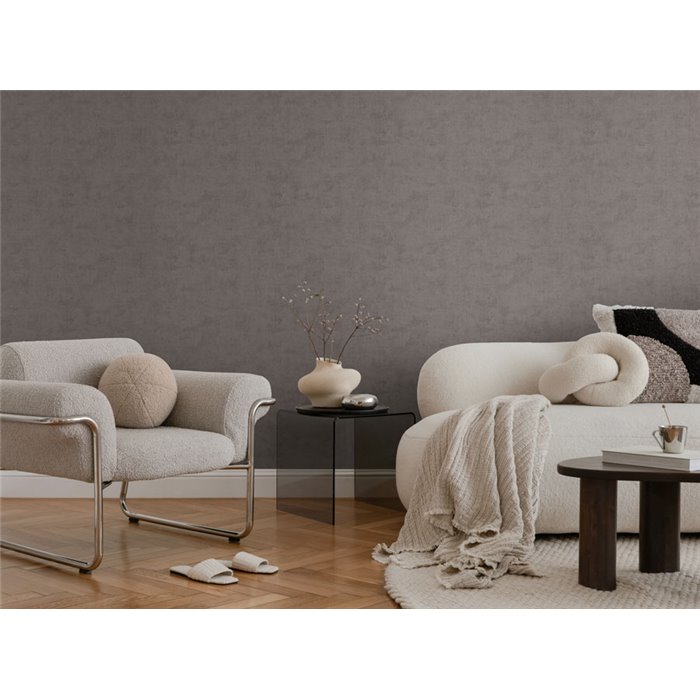 Papeldecor|Plain stucco wallpaper dark grey|Stucco Imitation
