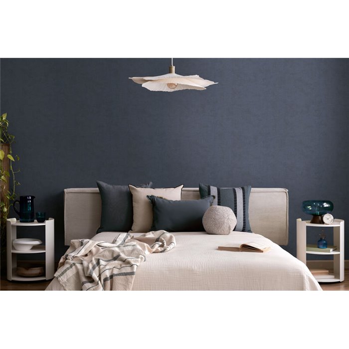 Papeldecor|Papier peint stuc bleu foncé|Chambres