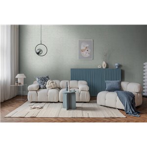 Papeldecor|Stucktapete grün|Schlafzimmer 2