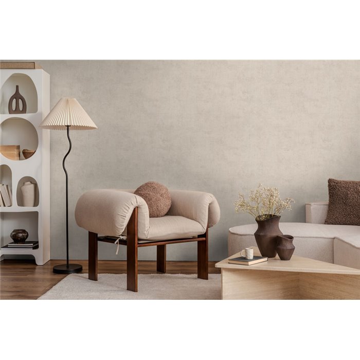 Papeldecor|Stucco effect wallpaper beige grey|Living Room