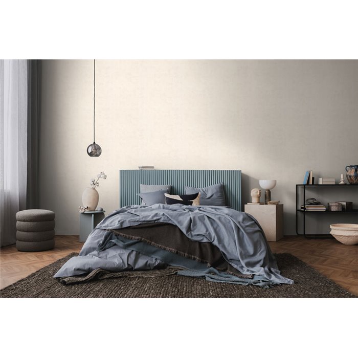 Papeldecor|Papier peint effet stuc blanc crème|Chambres
