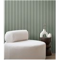 Papeldecor|Modern acoustic panel wallpaper green|Wood Imitation