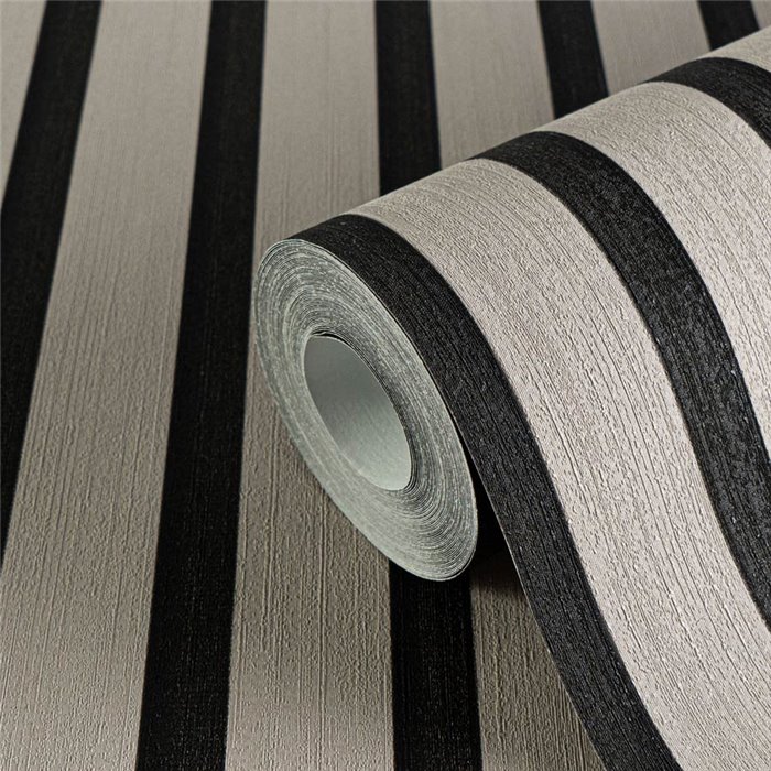 Papeldecor|Papier peint moderne panneau acoustique gris beige|Salón