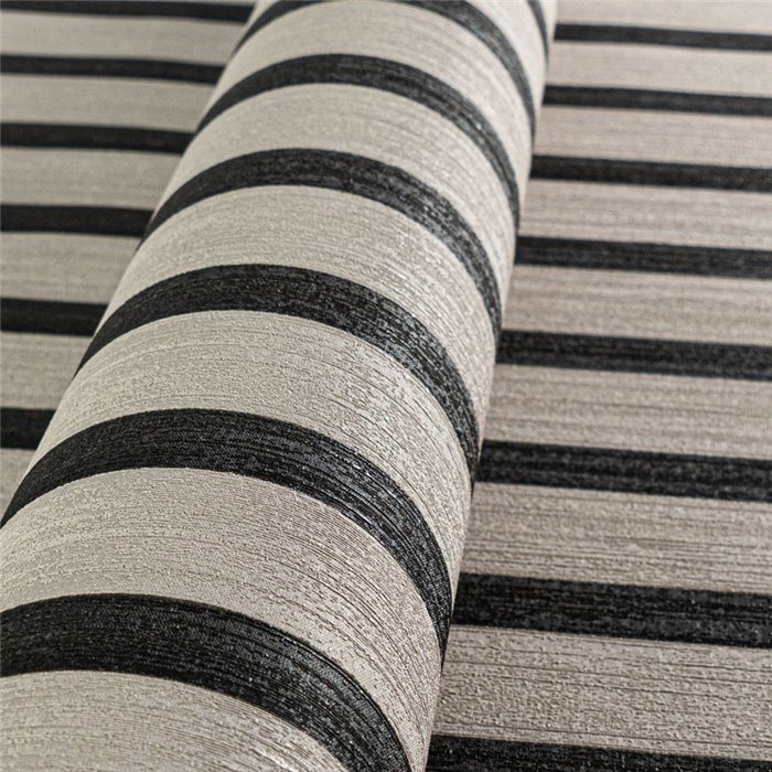 Papeldecor|Modern acoustic panel wallpaper beige grey|Living Room