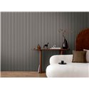 Papeldecor|Papel pintado moderno panel acústico gris|Salón