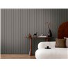 Papeldecor|Modern acoustic panel wallpaper grey|Living Room
