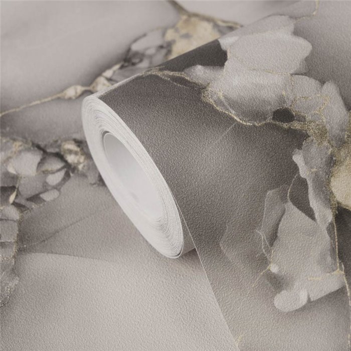 Papeldecor|Papier peint moderne effet marbre gris|Hôtellerie