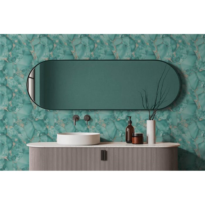 Papeldecor|Modern marble wallpaper green|Bathroom