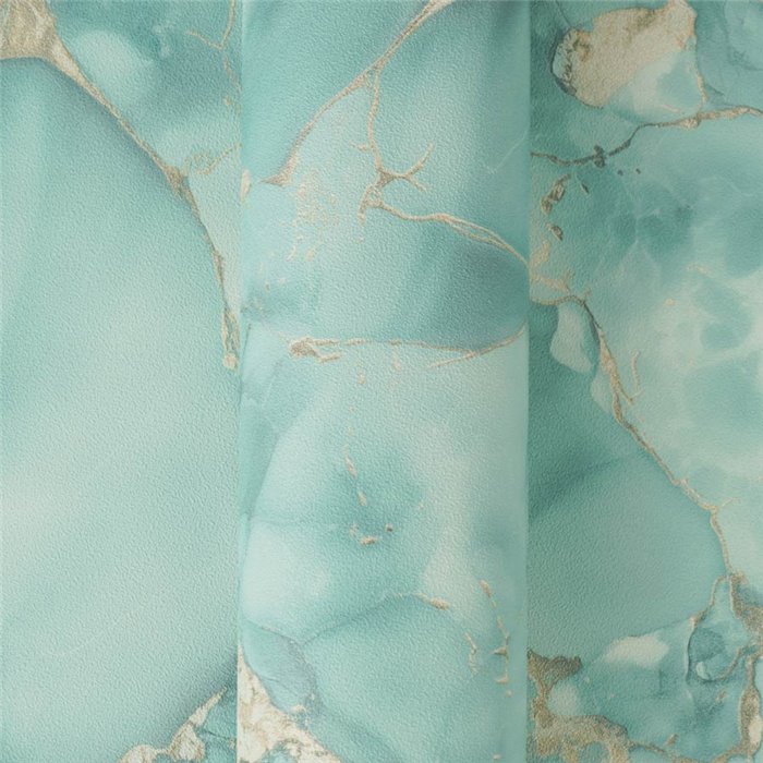 Papeldecor|Papier peint moderne effet marbre vert|Salle de Bain
